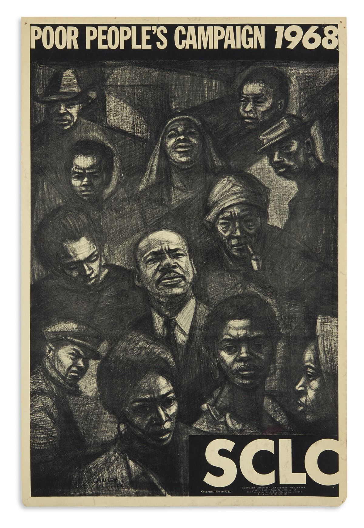 (CIVIL RIGHTS.) Bailey, Herman Kofi; artist. Poor Peoples Campaign 1968, SCLC.